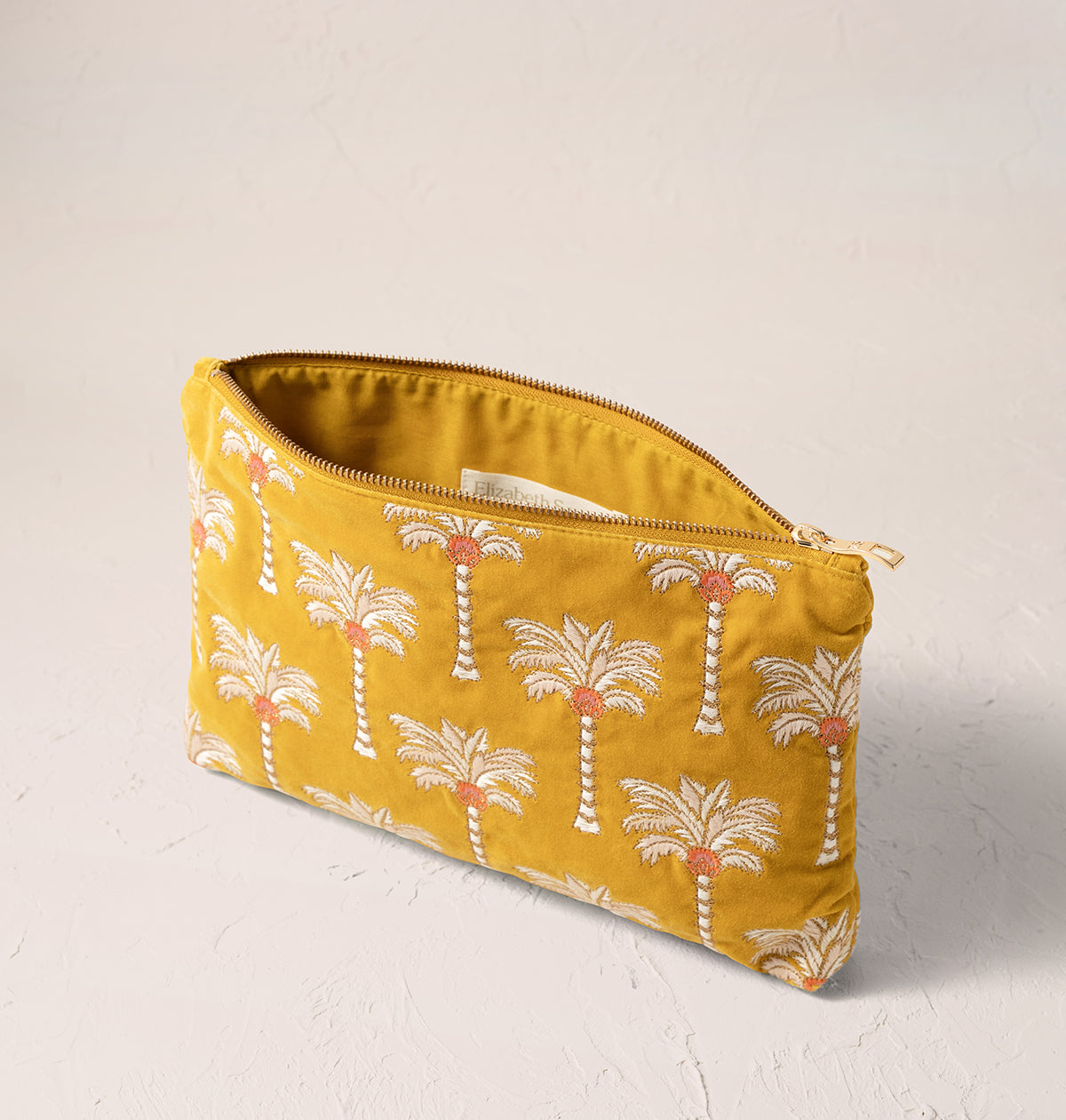 Sunrise Palms Everyday Pouch Mustard