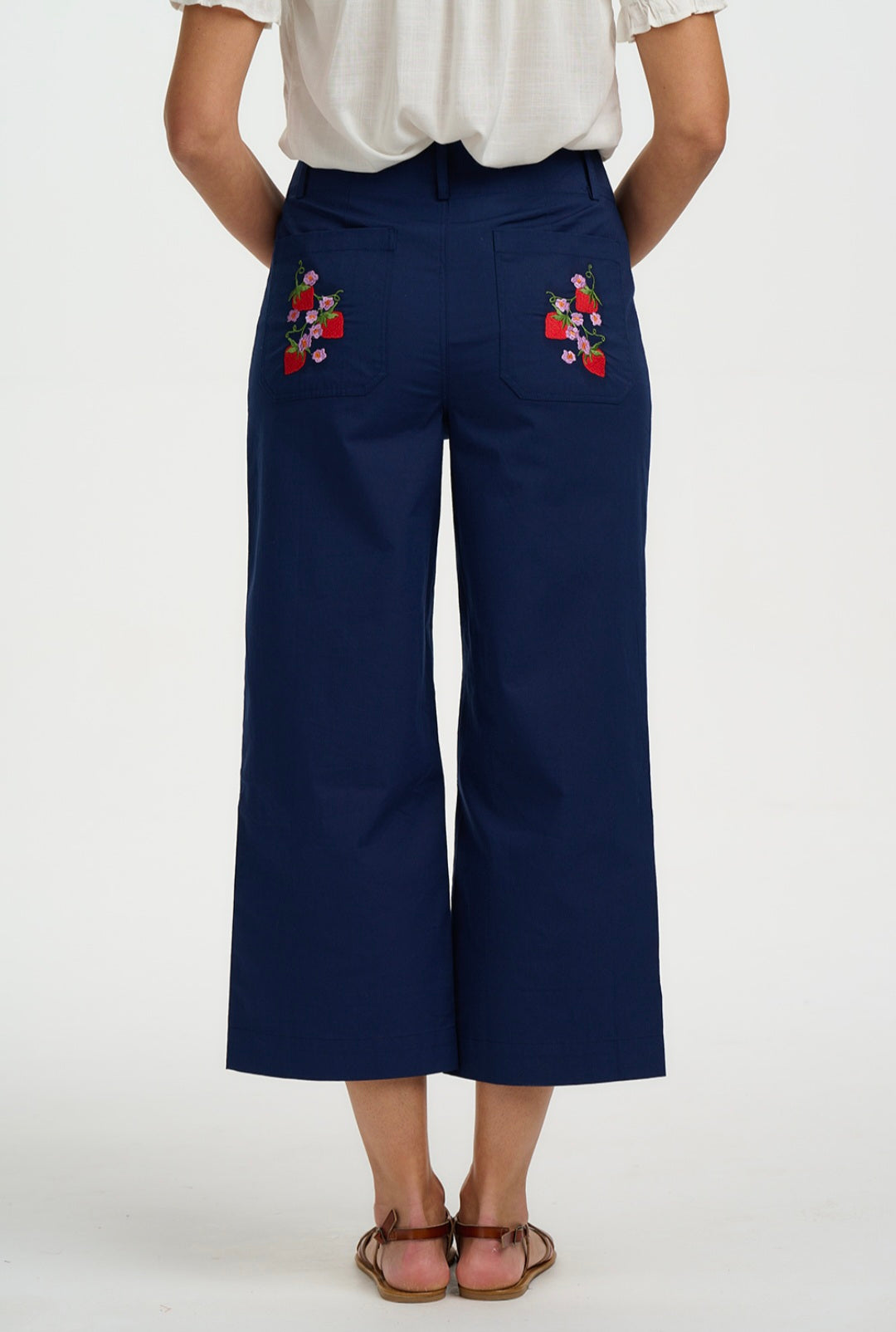 Sugarhill Brighton Skye Cropped Strawberry Trousers