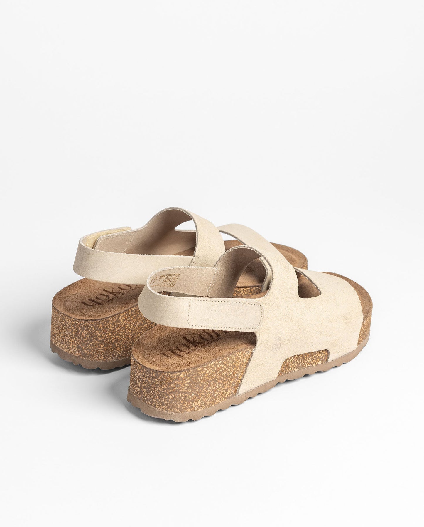Yokono Wiwi Platform Sandals in Stone