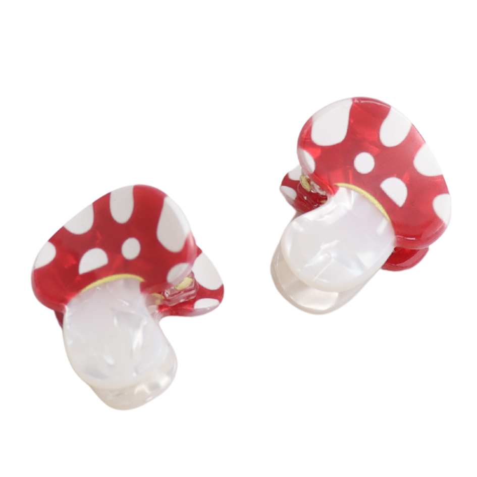Mini Toadstool Claw Clips