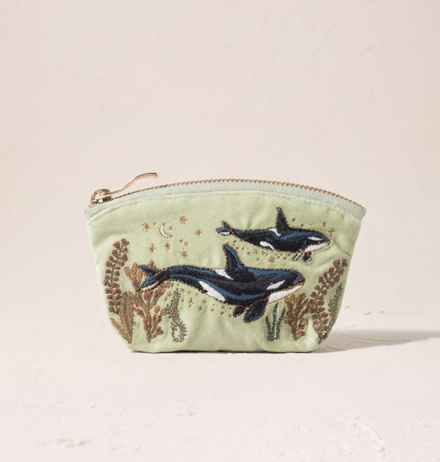 Wild Orcas Coin Purse