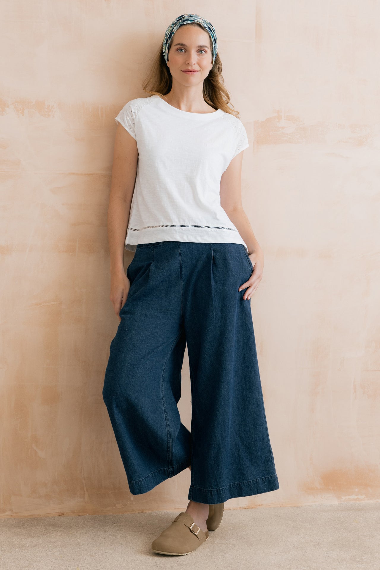 Lily & Me Summer Wide leg Denim Trousers
