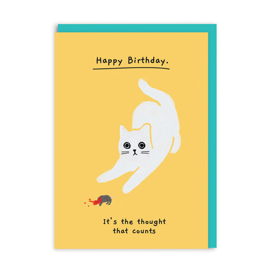 It's The Thought That Counts Birthday Card