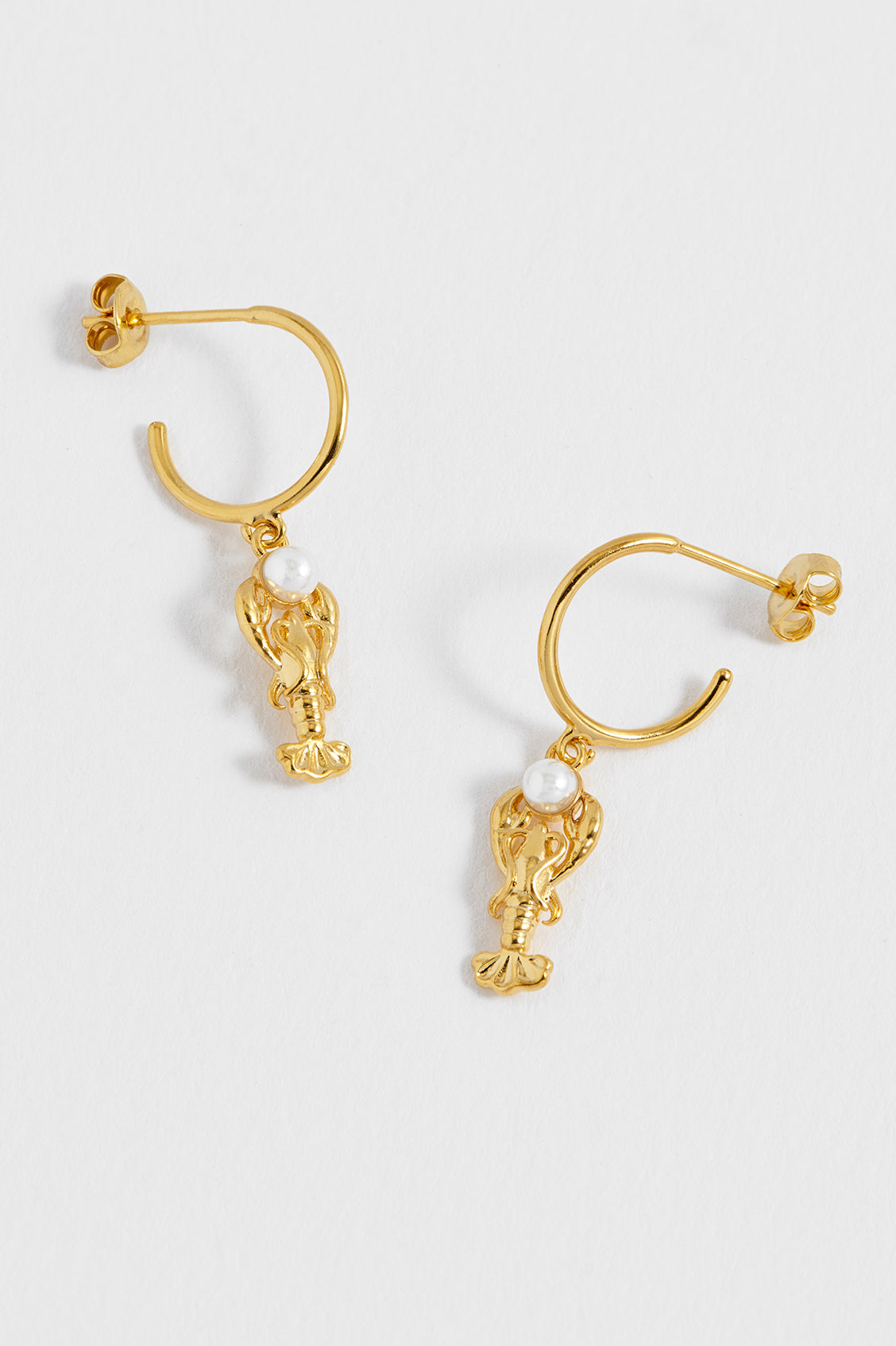Estella Bartlett Lobster Hoop Earrings
