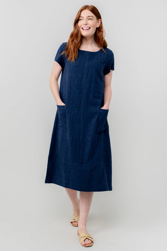 Lily & Me Summer Breeze Dress in Navy