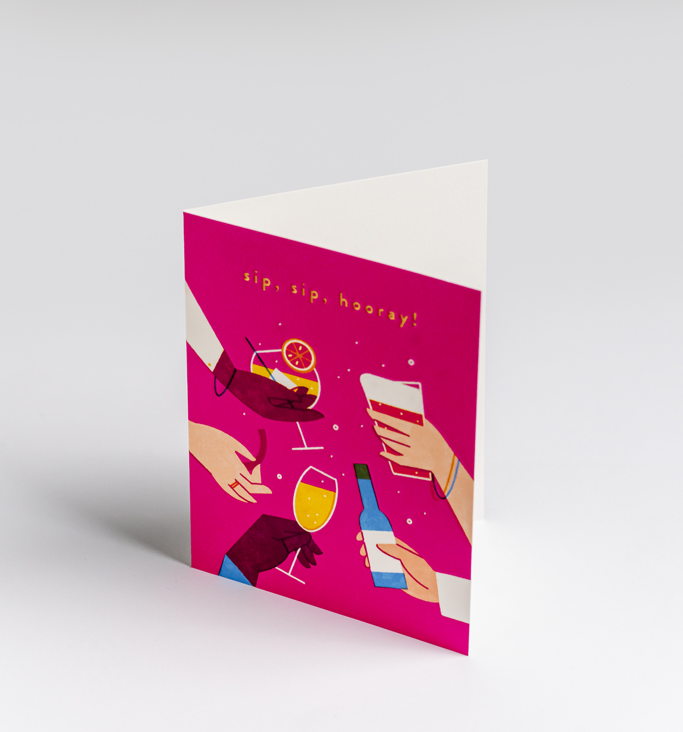 Sip, Sip, Hooray! Mini Card