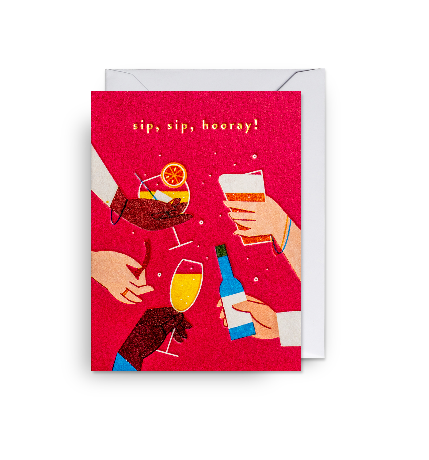 Sip, Sip, Hooray! Mini Card