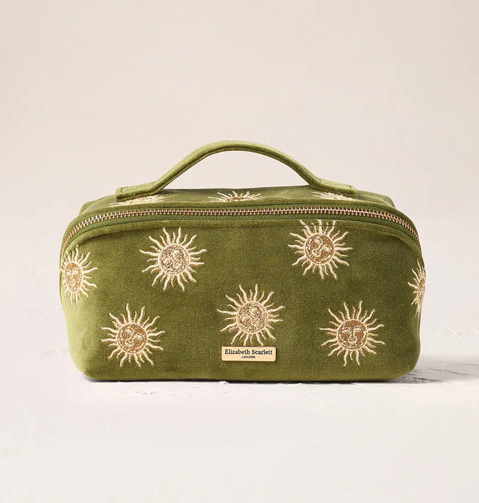Sun Goddess Open Flat Makeup Bag Fern Green