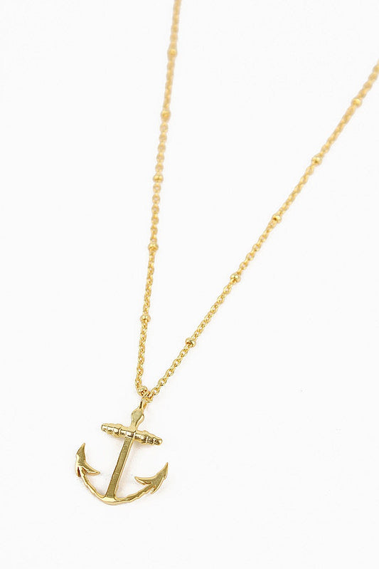 My Doris Gold Anchor Necklace