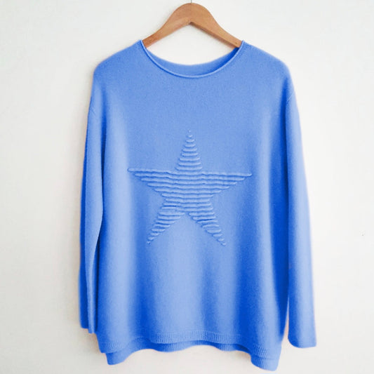 Stella Star Jumper Cornflower Blue