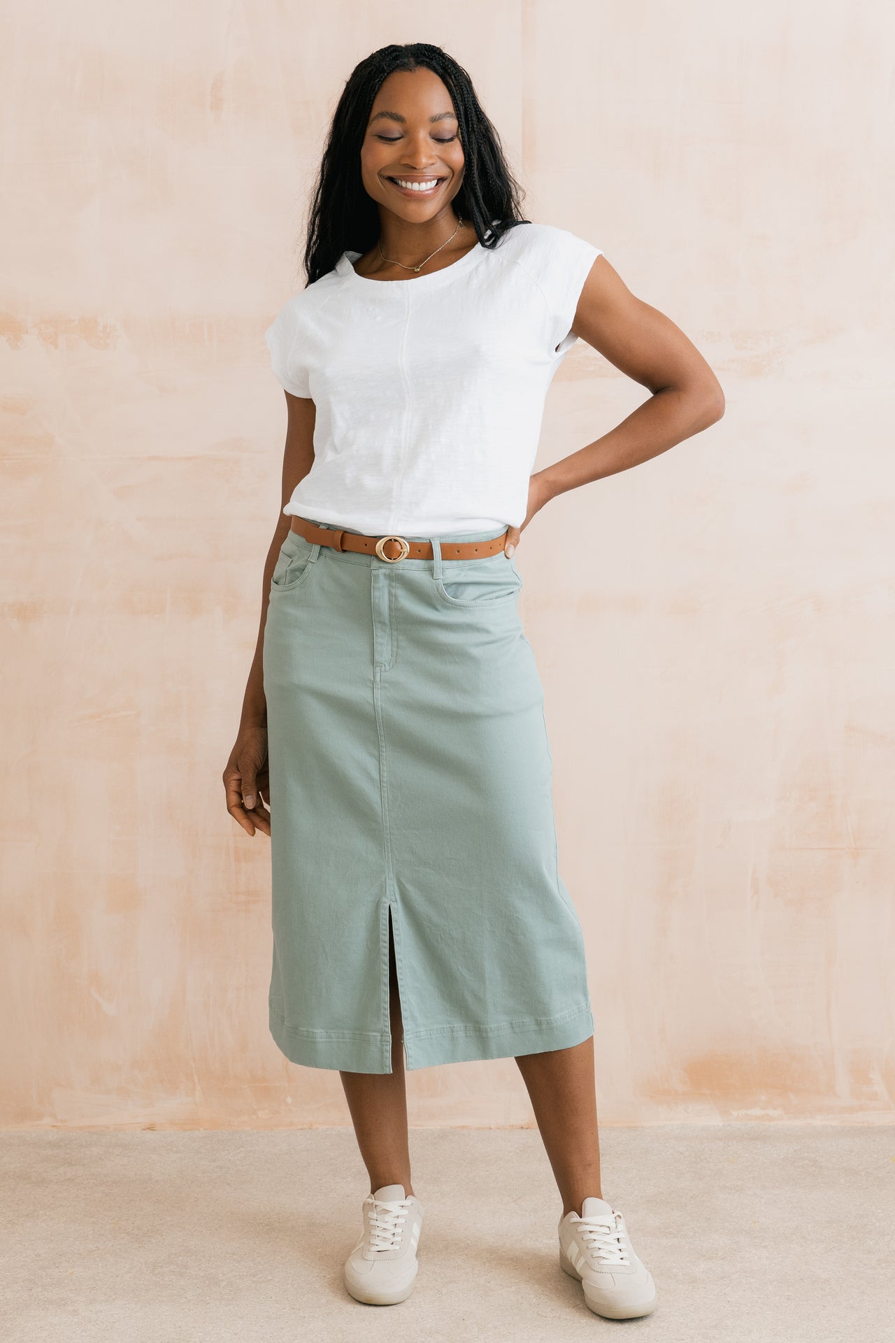 Lily & Me Tide Organic Cotton Tee White