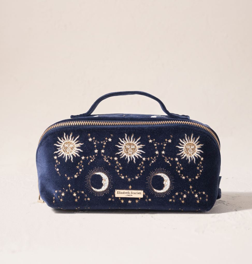 Celestial Sun & Moon Open Flat Makeup Bag