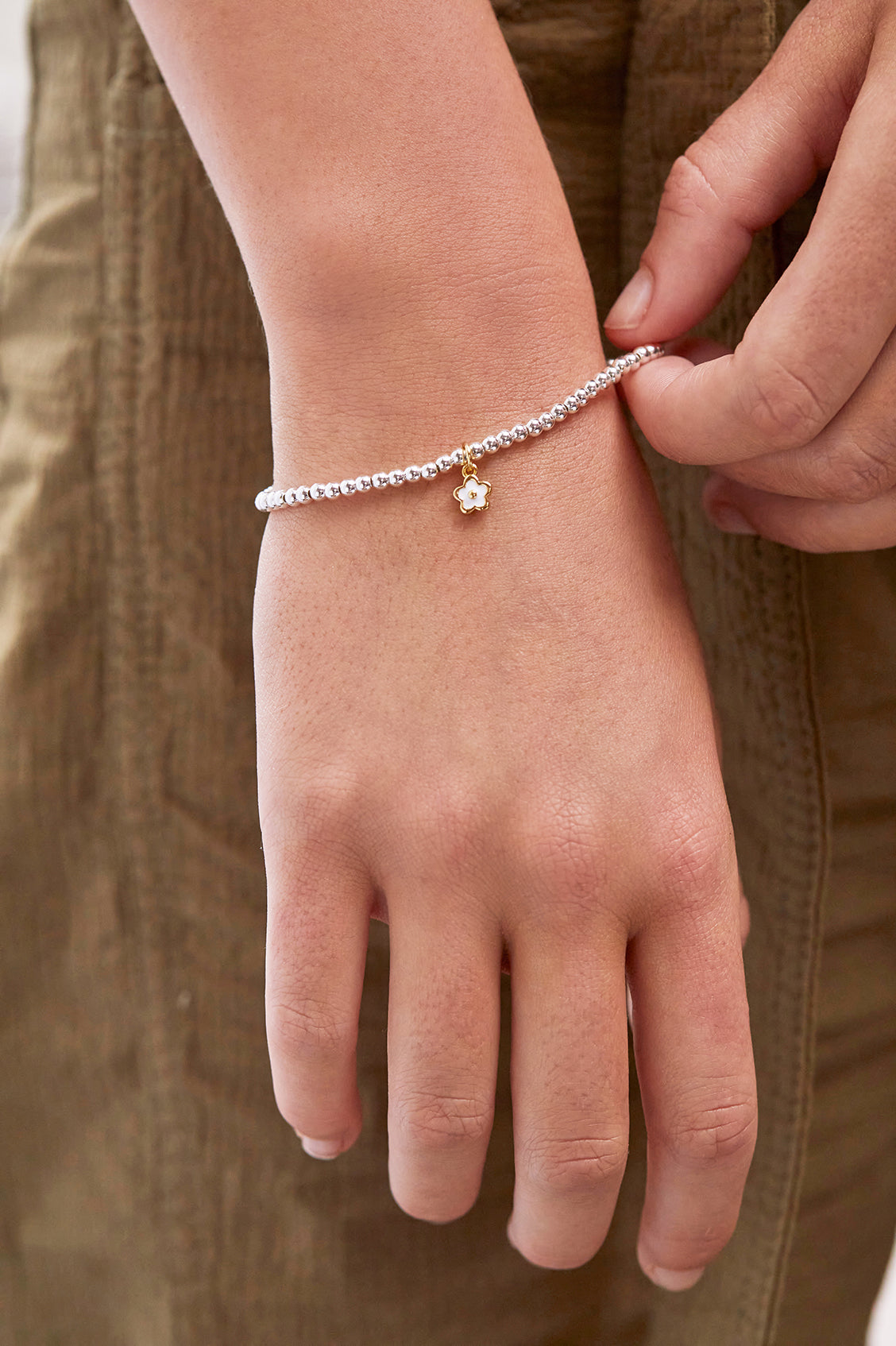 Estella Bartlett Enamel Flower Sienna Daughter Bracelet