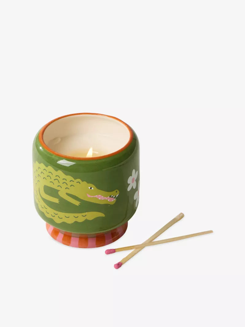 Paddywax Crocodile Prickly Pear Soy Candle
