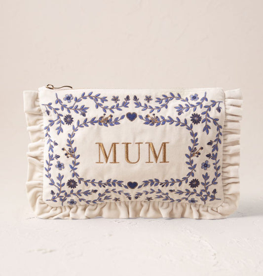 Mediterranean Garden Mum Everyday Frill Pouch