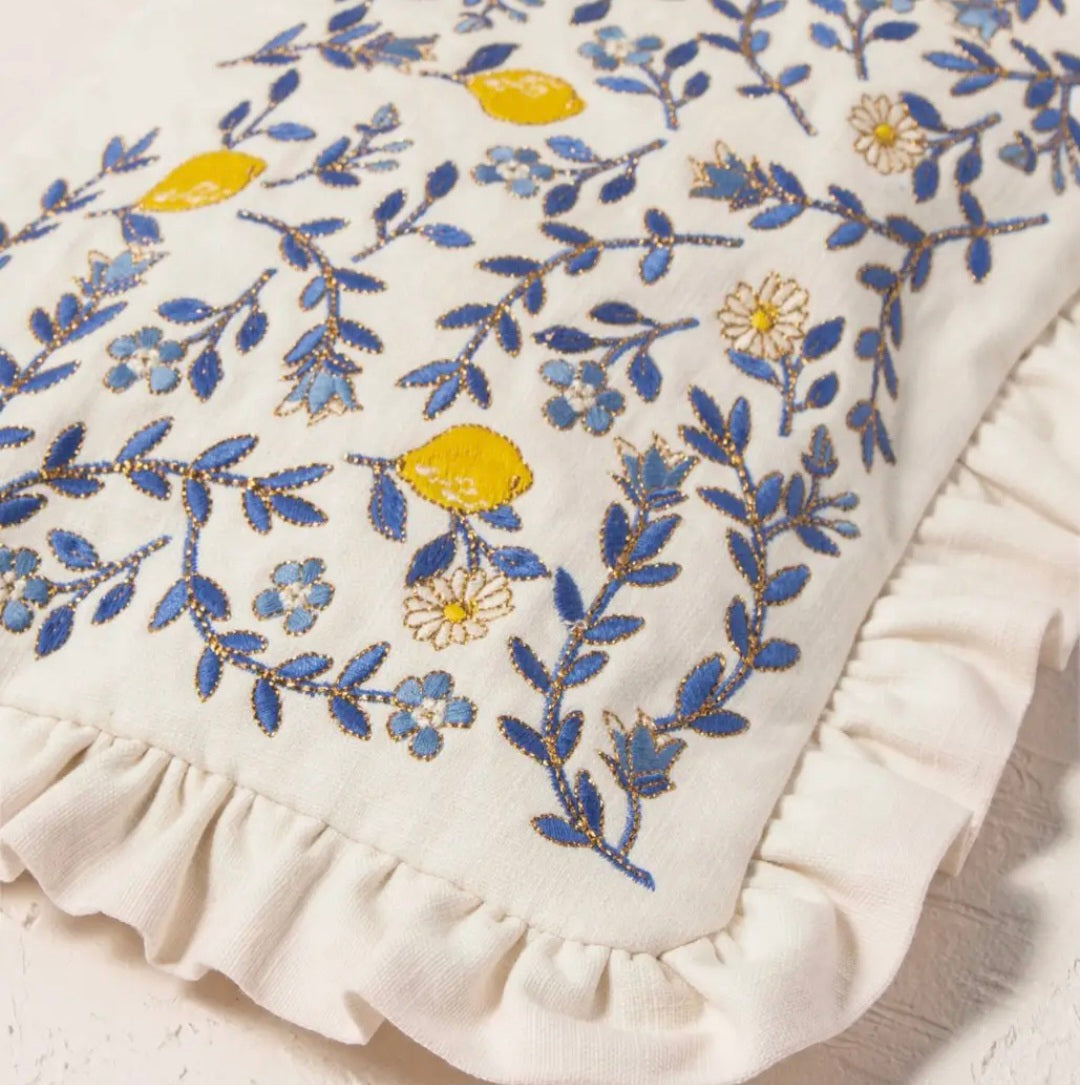 Lemon Garden Everyday Frill Pouch