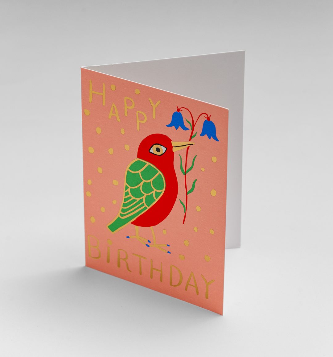 Bluebell Bird Mini Birthday Card