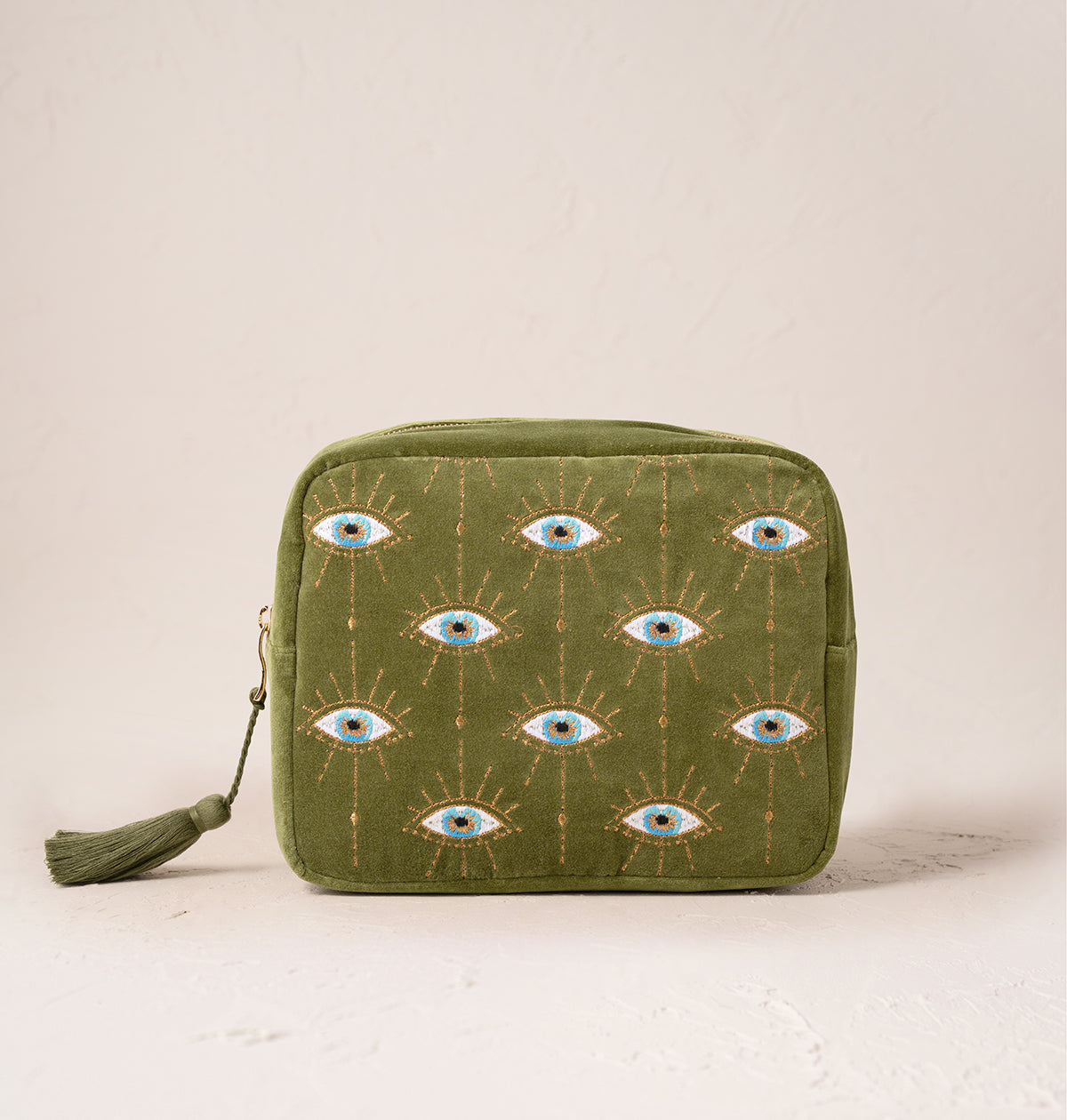 Mystical Eye Wash Bag in Garden Green