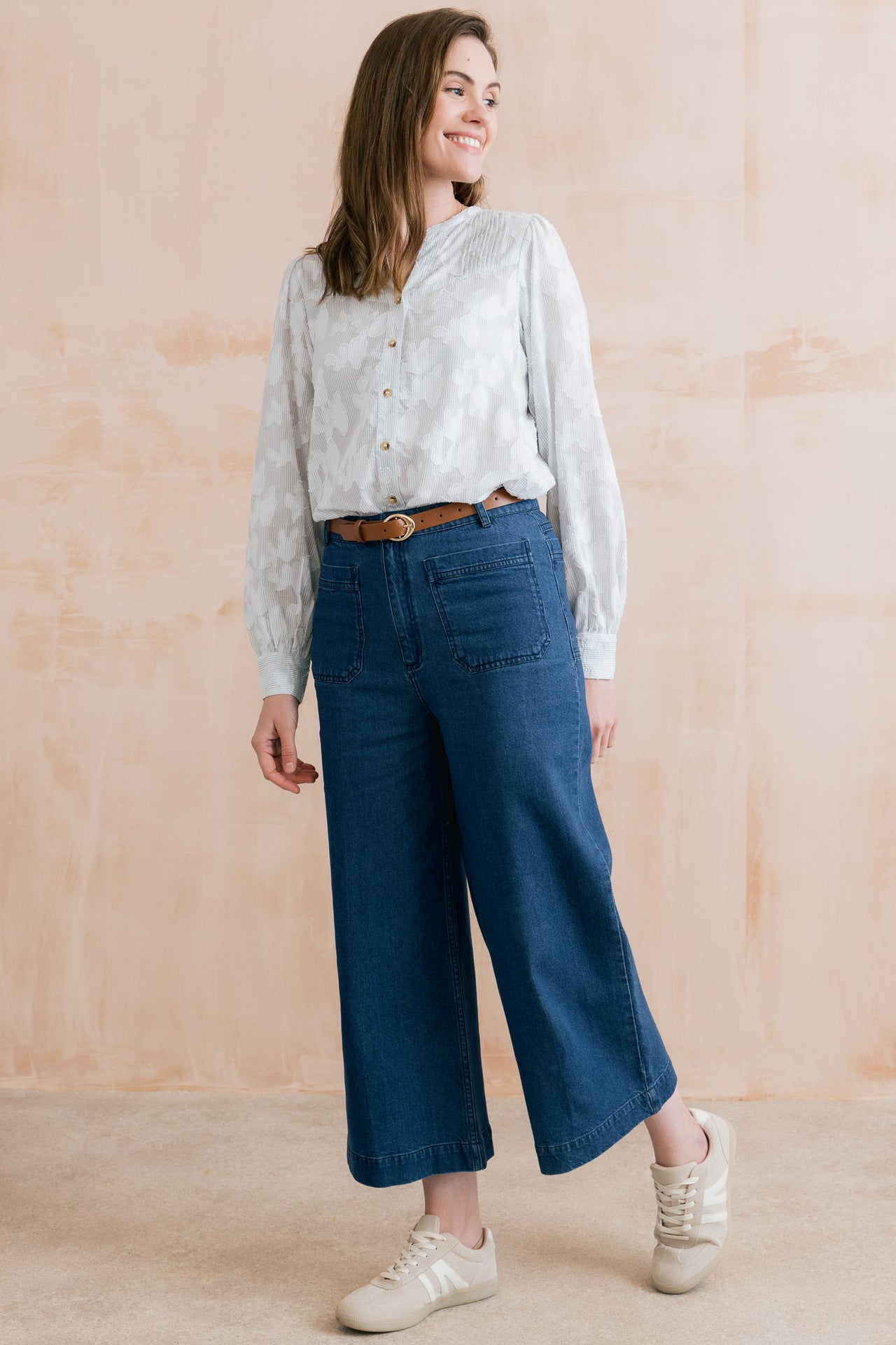 Lily & Me Amelia Denim Cropped Trousers