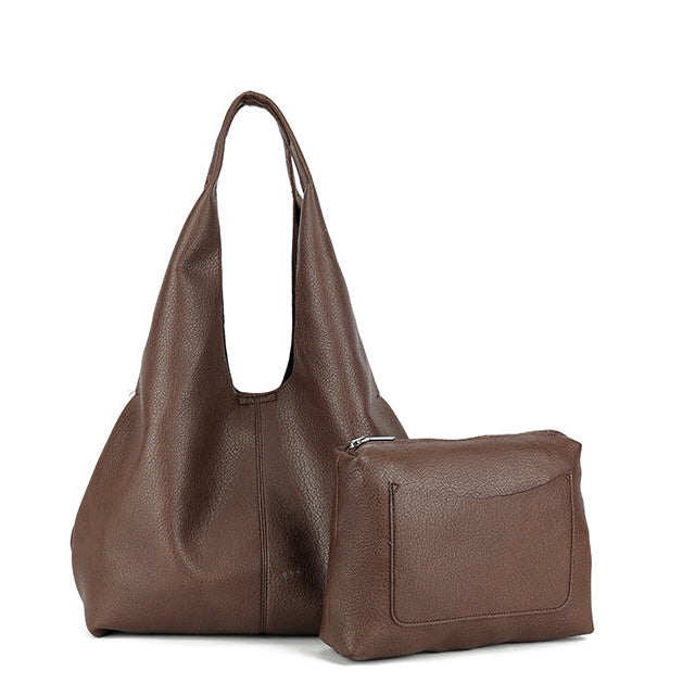Slouch Shoulder Bag in Coffee
