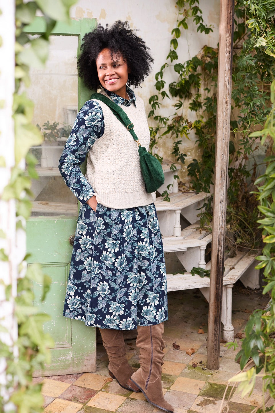 Lily & Me Eva Fleck Knit Tank in Ecru