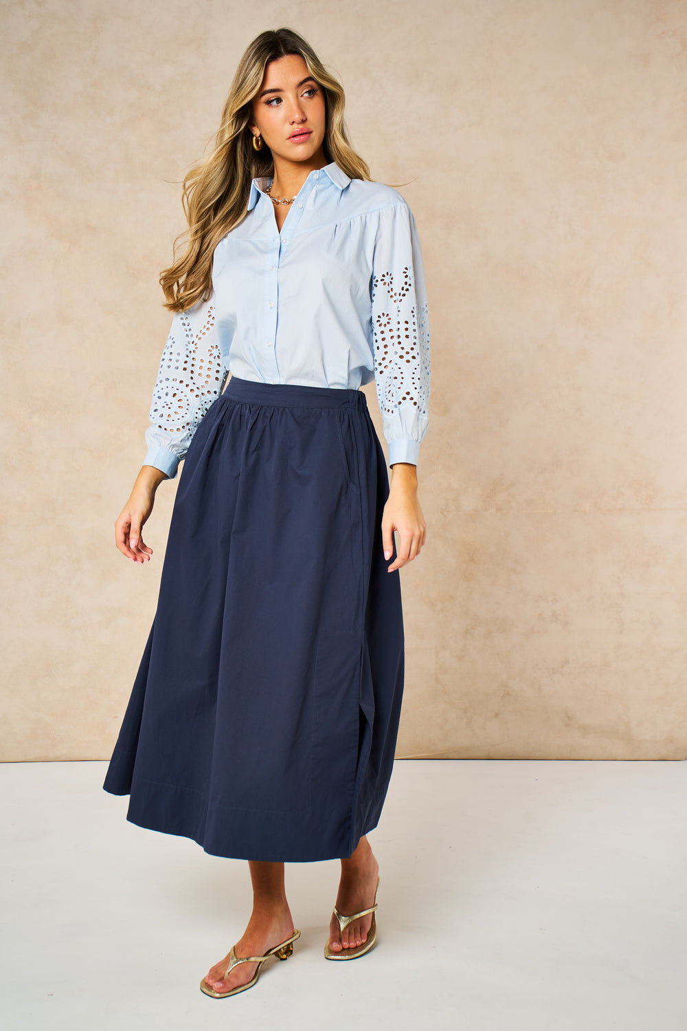 Anya Floral Cut Sleeve Shirt
