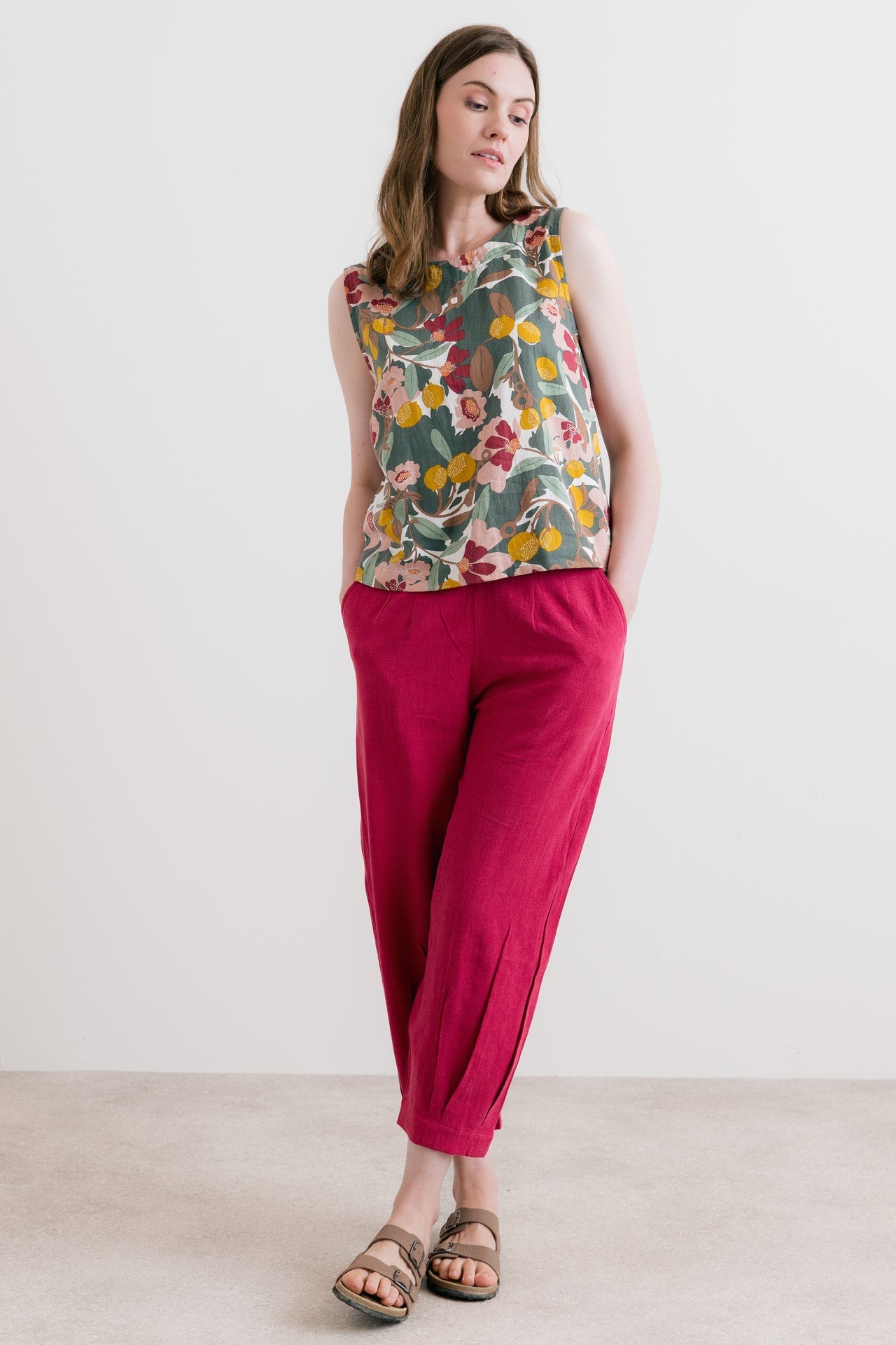 Lily & Me Cora Linen Blend Vest