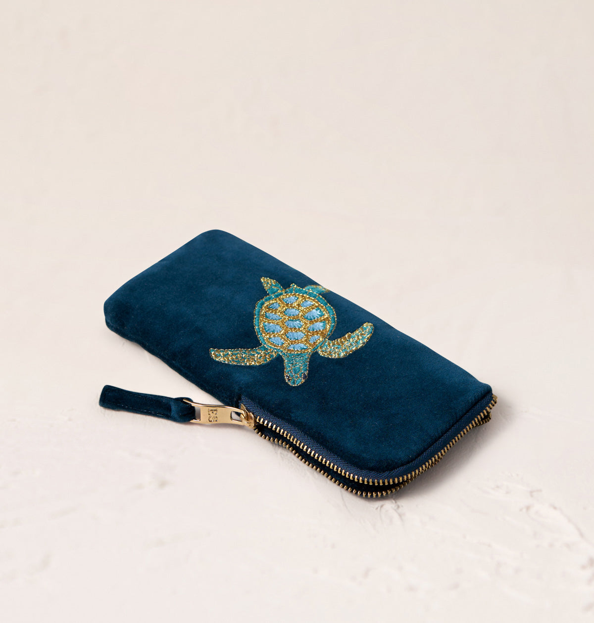 Swimming Turtle Glasses Case Marine Navy