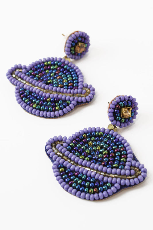 My Doris Beaded Planet Earrings