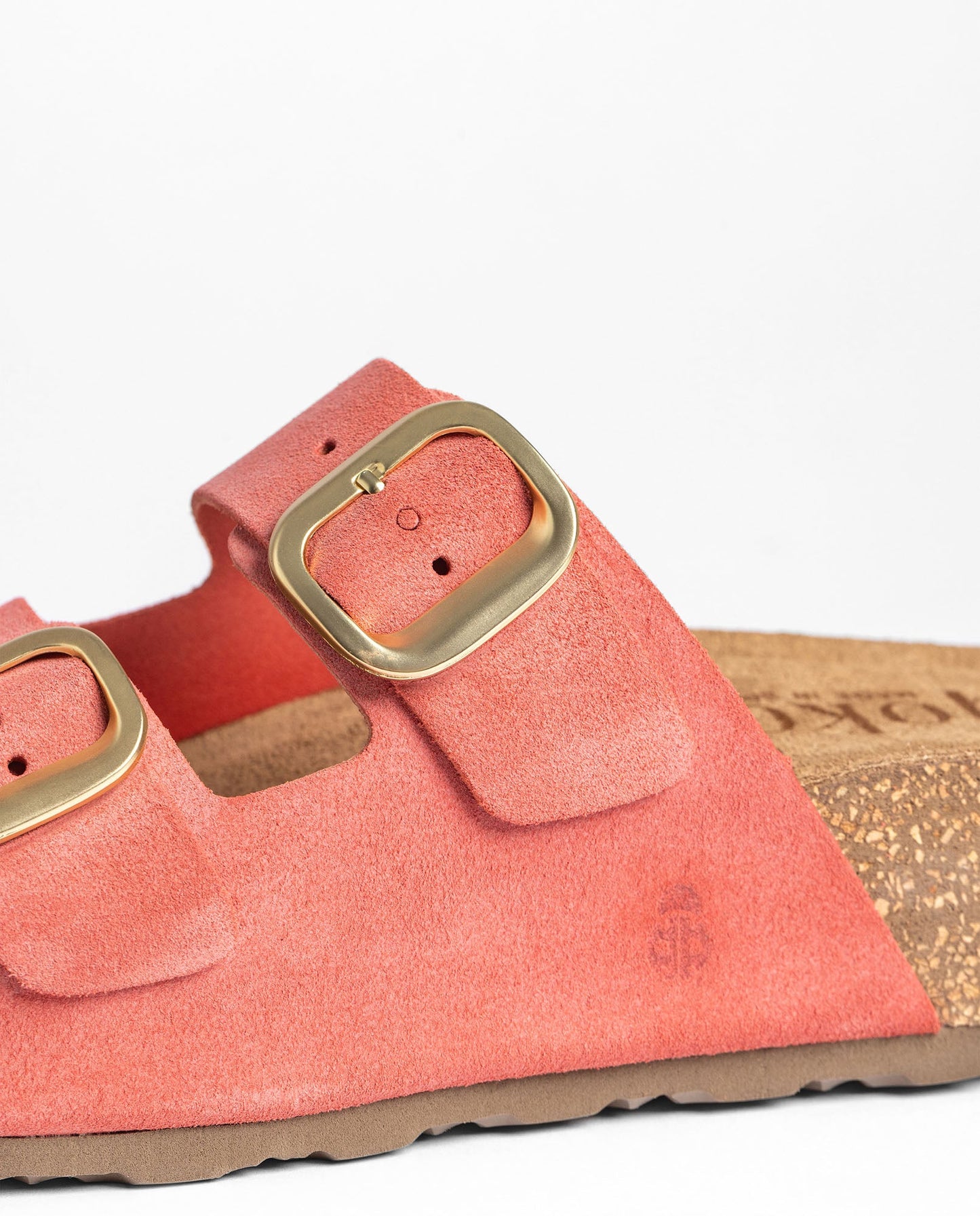 Yokono Wiwi Platform Double Strap Sandals in Coral