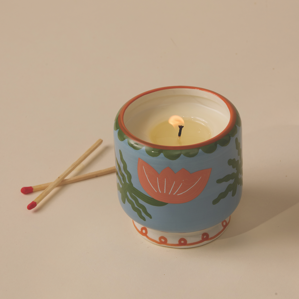 Paddywax Cactus Flower Ceramic Soy Candle