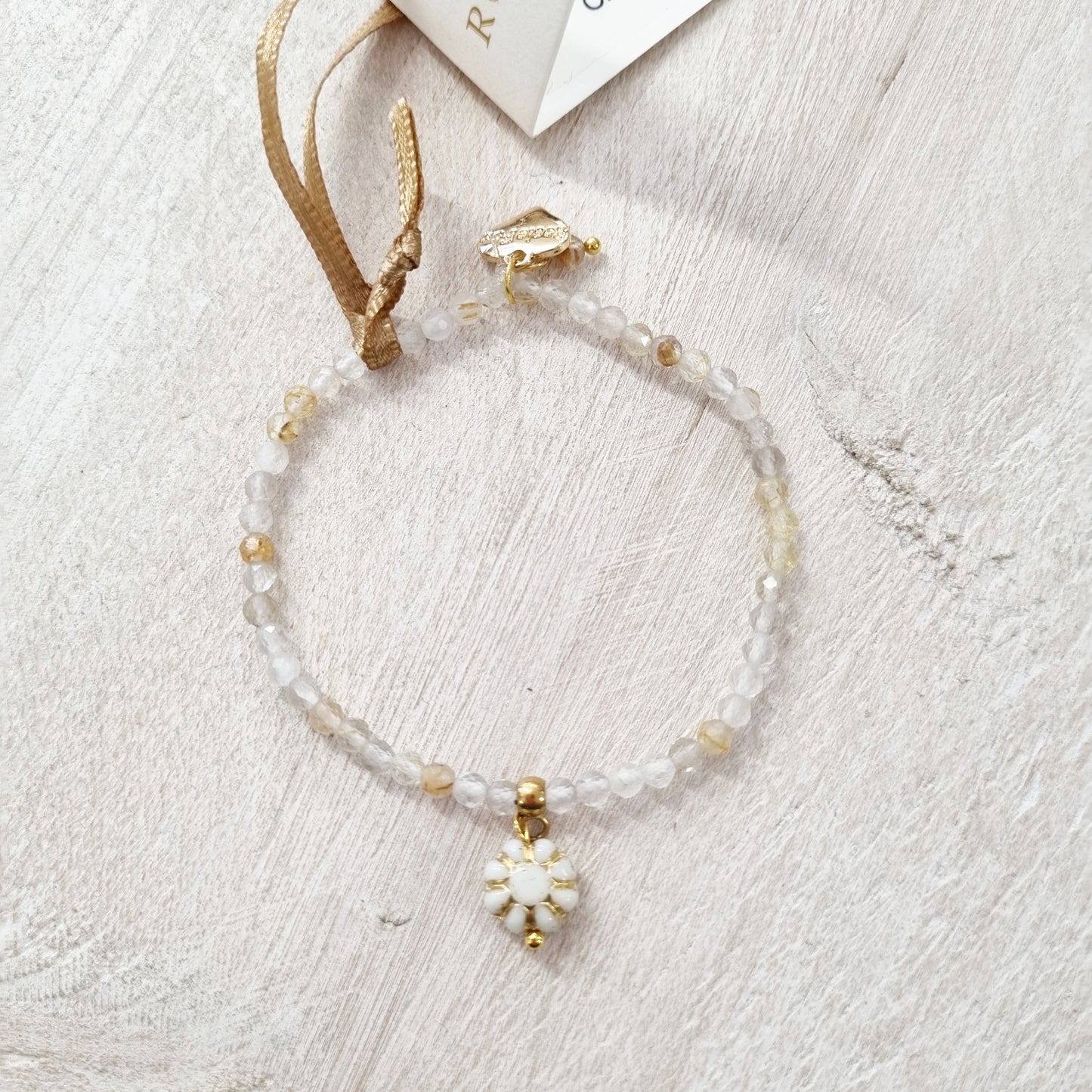 Gold Quartz Gemstone Belle Bracelet