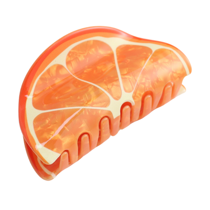 Orange Slice Claw Clip