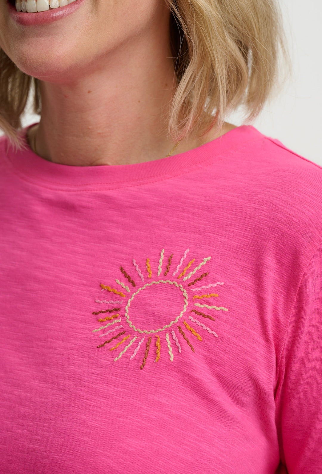 Sugarhill Brighton Shelby Boxy Pink Tee