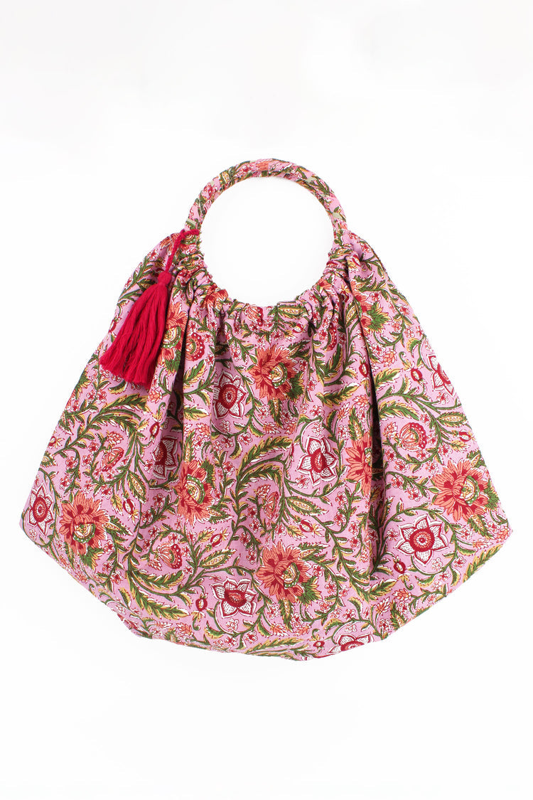 My Doris Pink & Red Reversible Bag