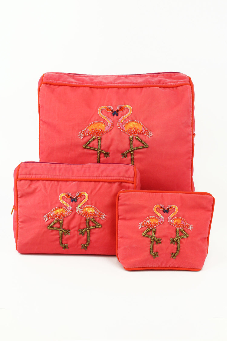 My Doris Flamingo Small Pouch