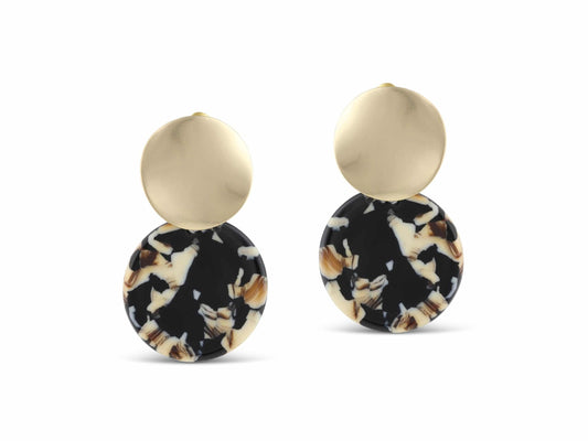 Sarah Two Tone Resin Earrings