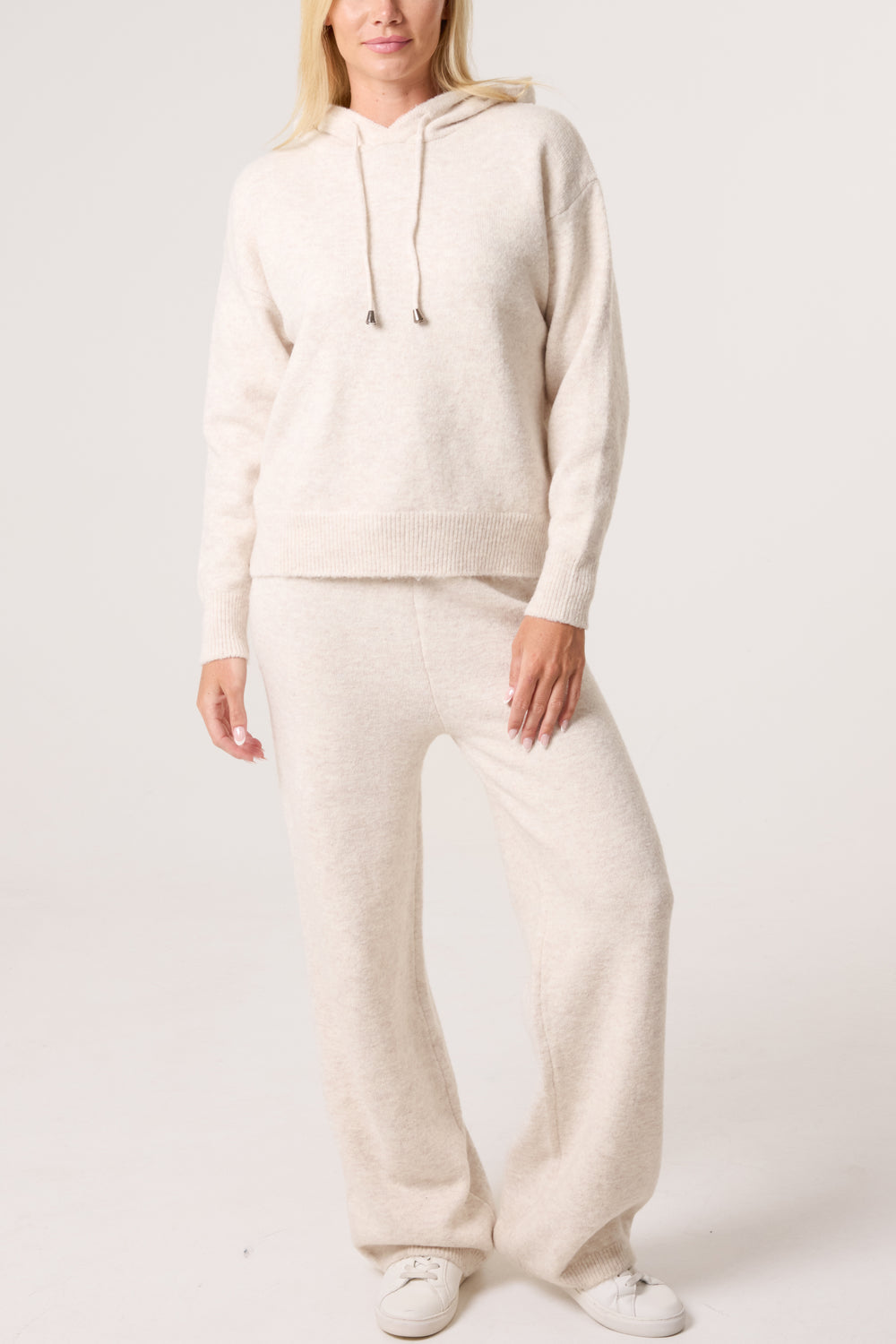 Mila Hooded Lounge Set in Ivory