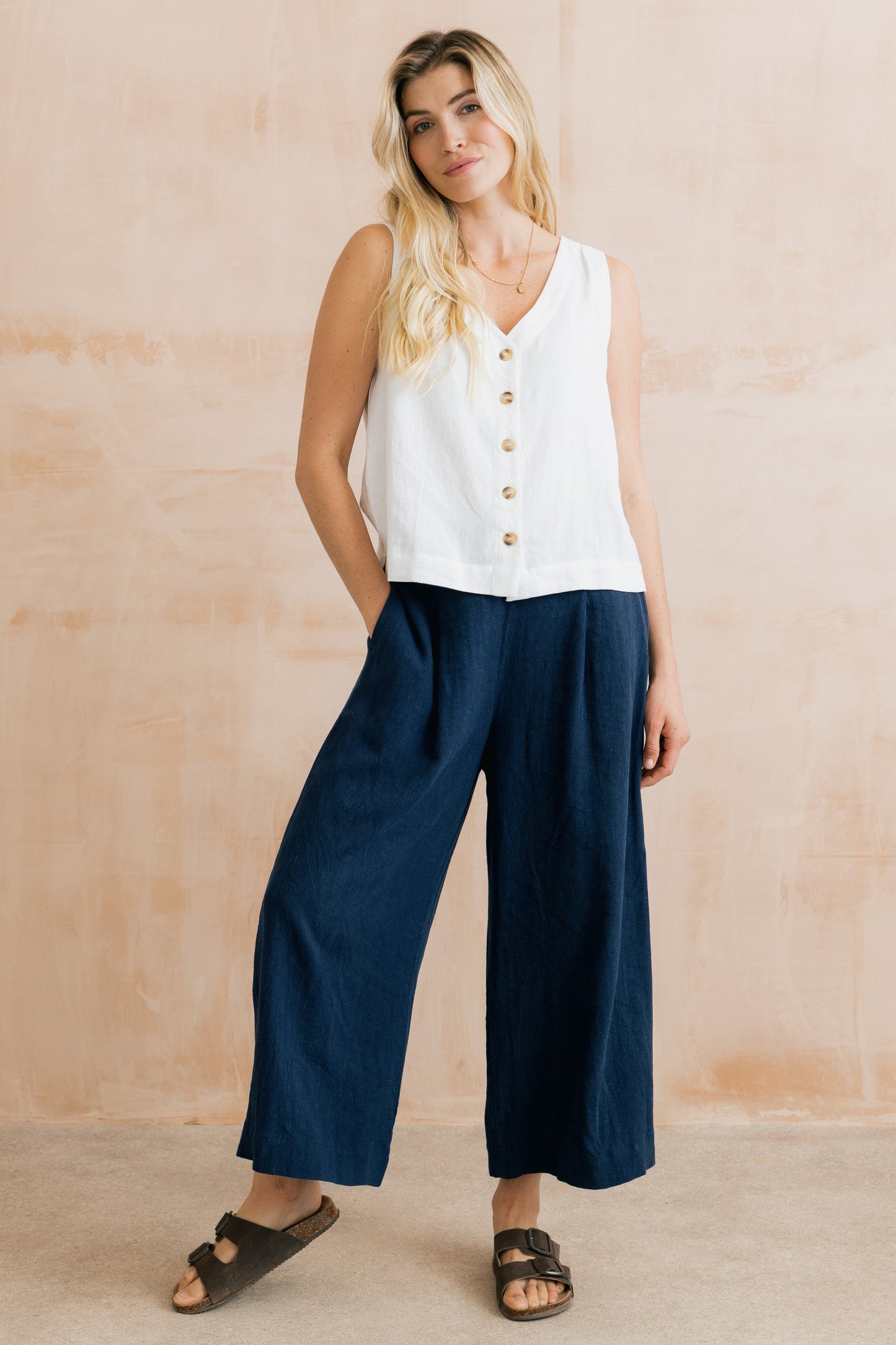 Lily & Me Allium Two Way Vest in White