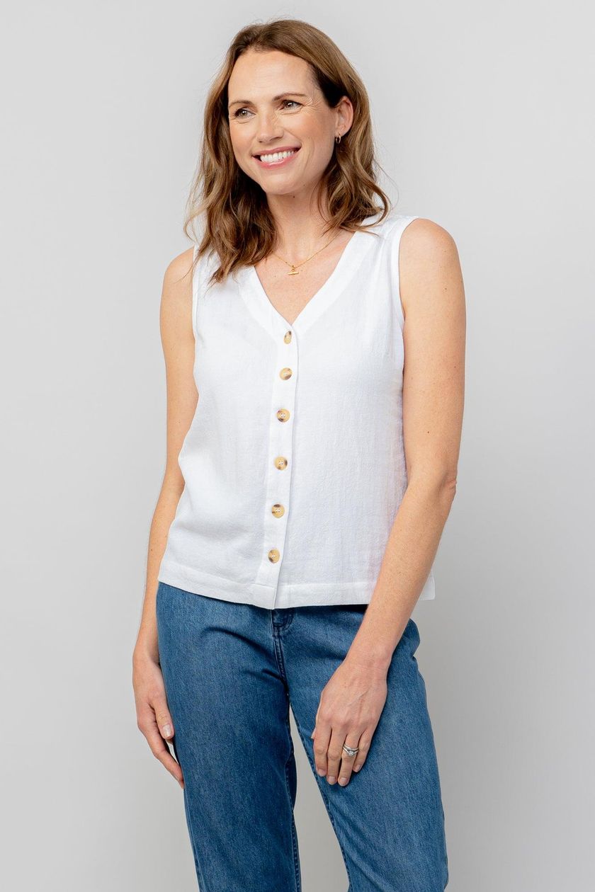 Lily & Me Allium Vest in White