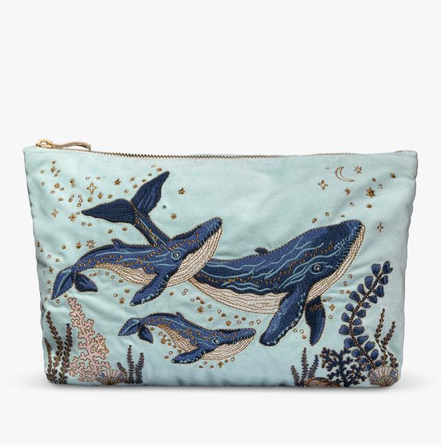 Mystical Whale Everyday Pouch Ice Blue