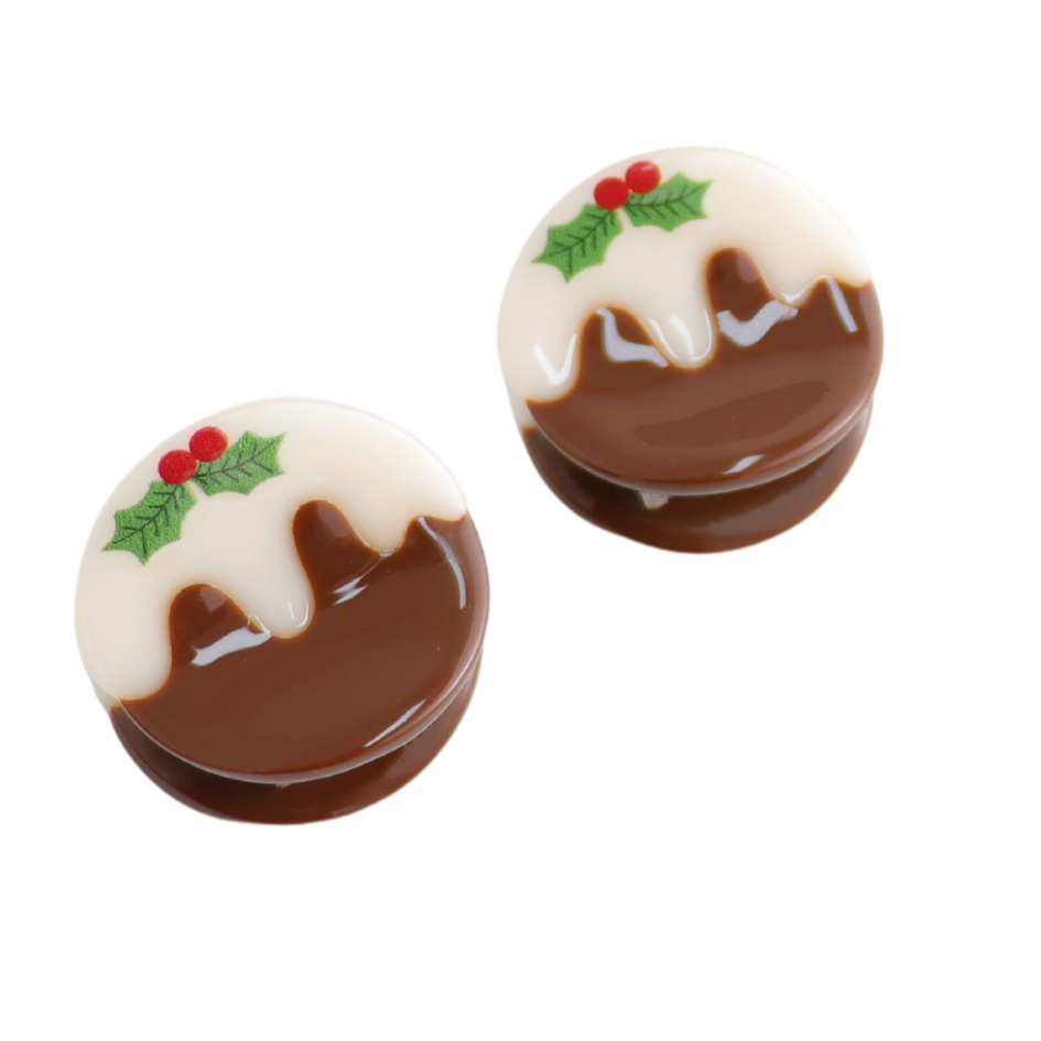 Mini Christmas Pudding Claw Clips
