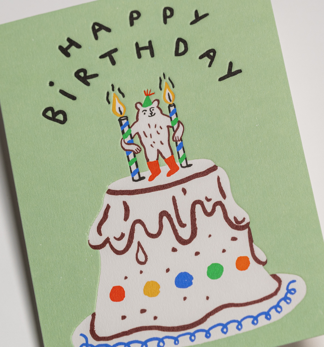 Big Cake Happy Birthday Card