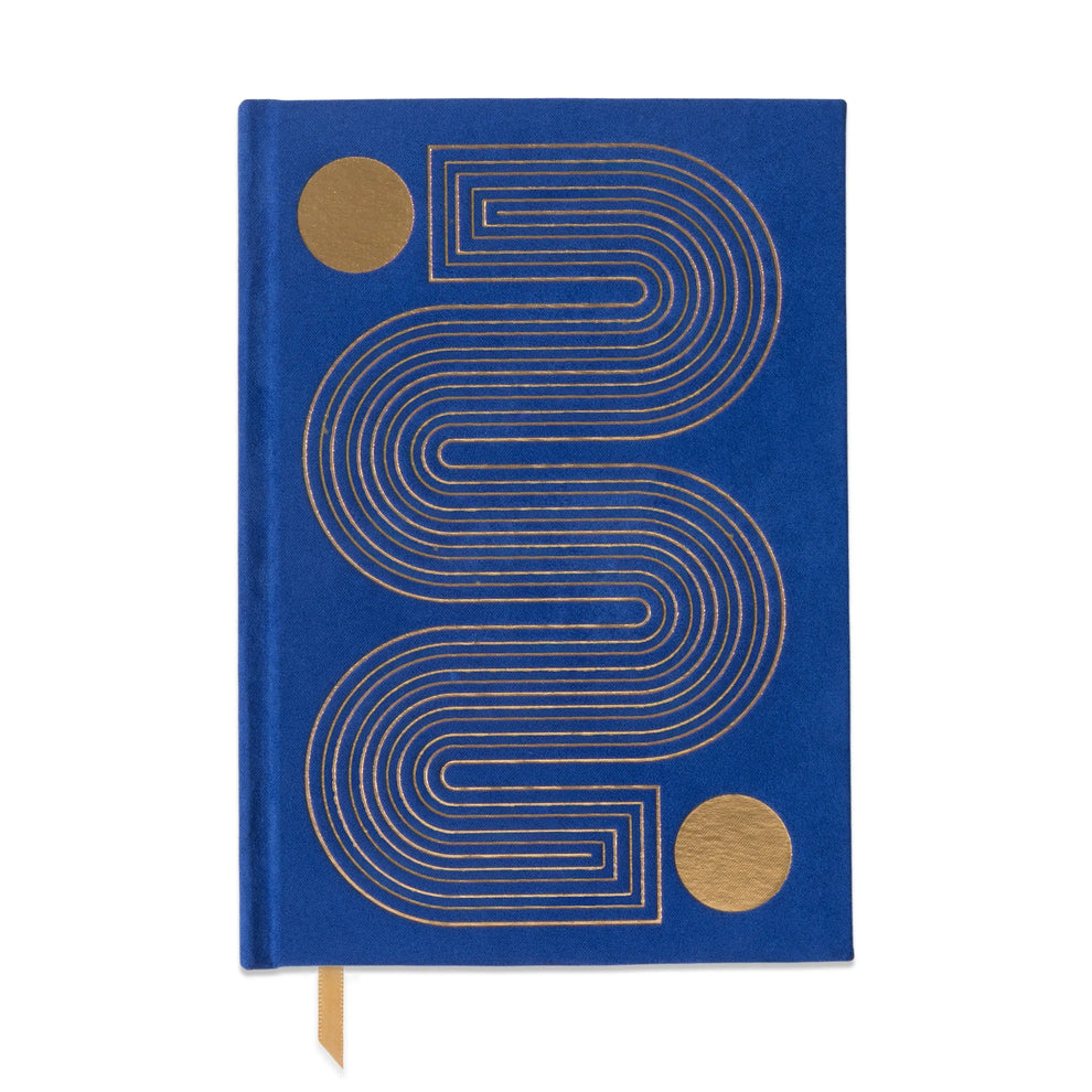 Suedette Hard Cover Radiant Journal - Cobalt