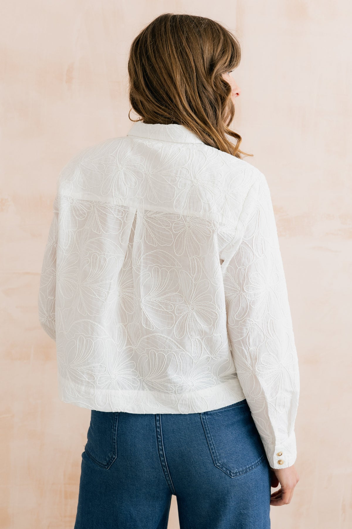 Lily & Me Bracken Bloom Embroidered Boxy Shirt