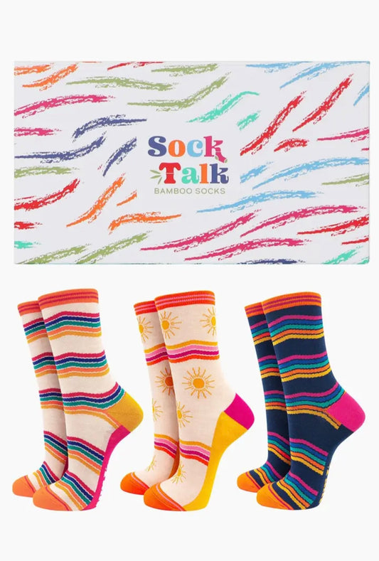 Sunshine Bamboo Socks Gift Set Box