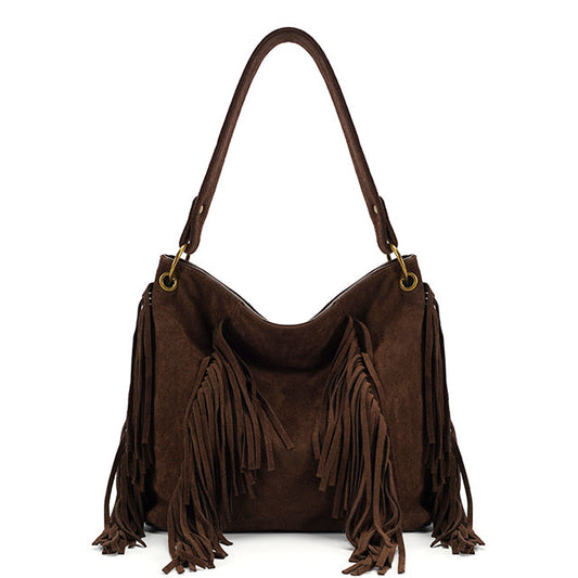 Jenny Tassel Bag in Coffee
