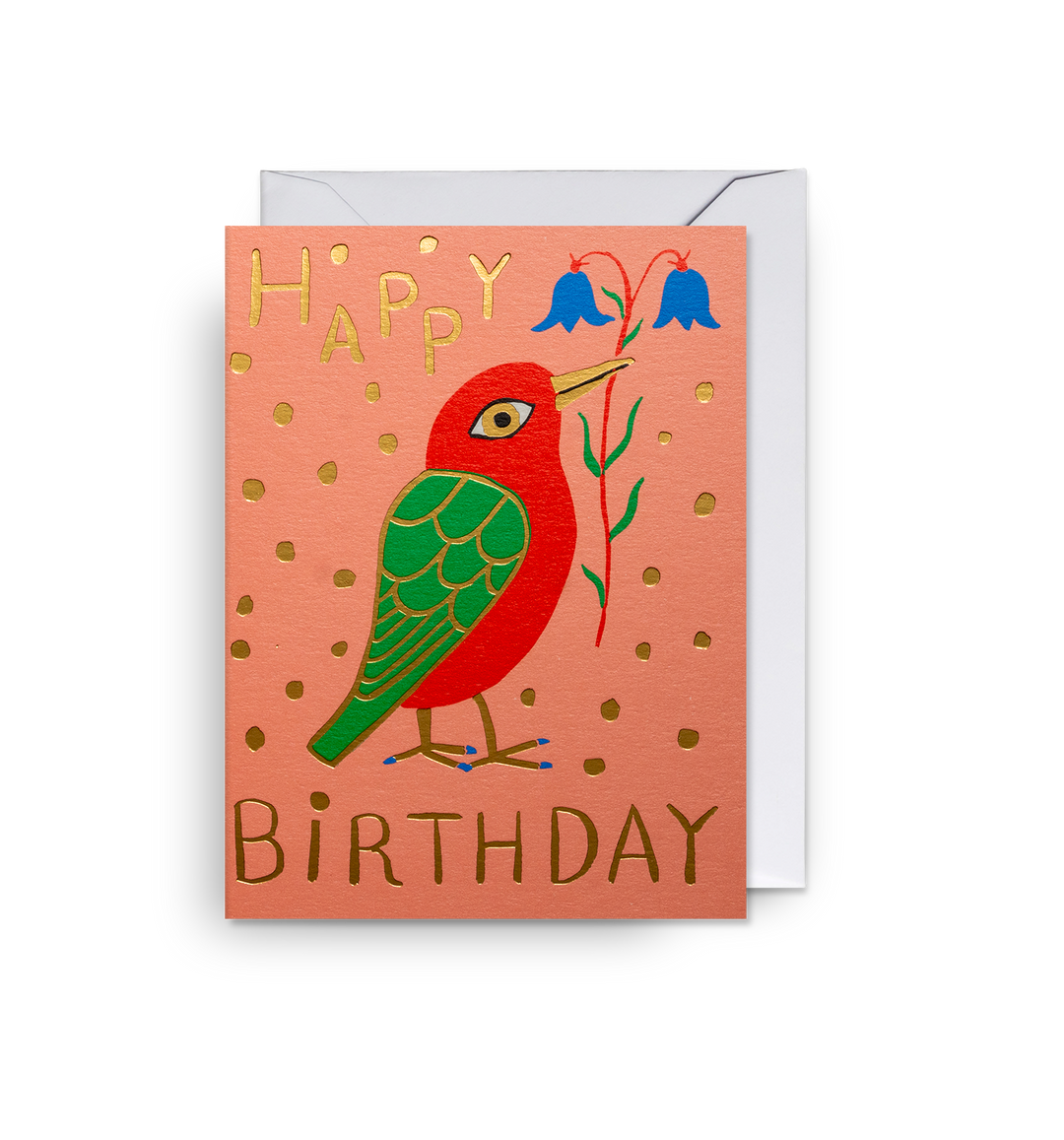 Bluebell Bird Mini Birthday Card