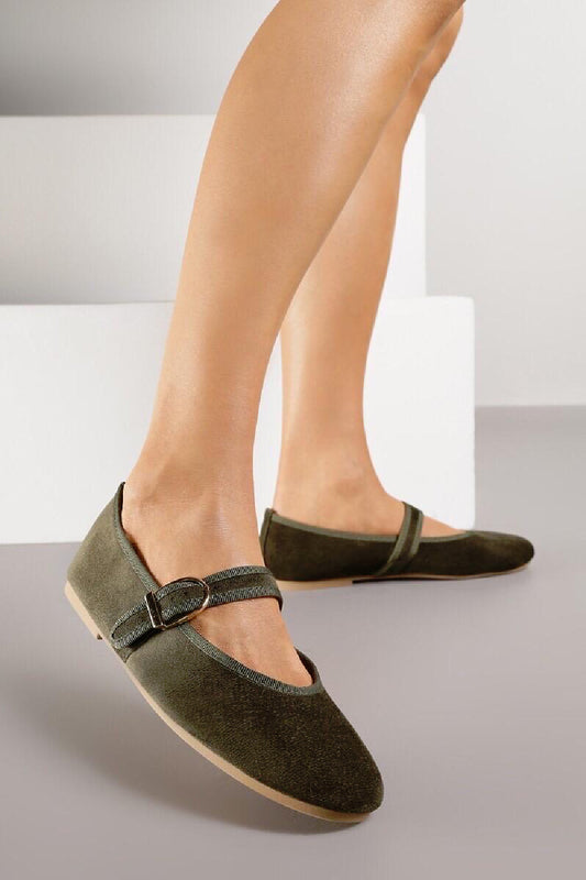 Pippa Faux Suede Mary Janes