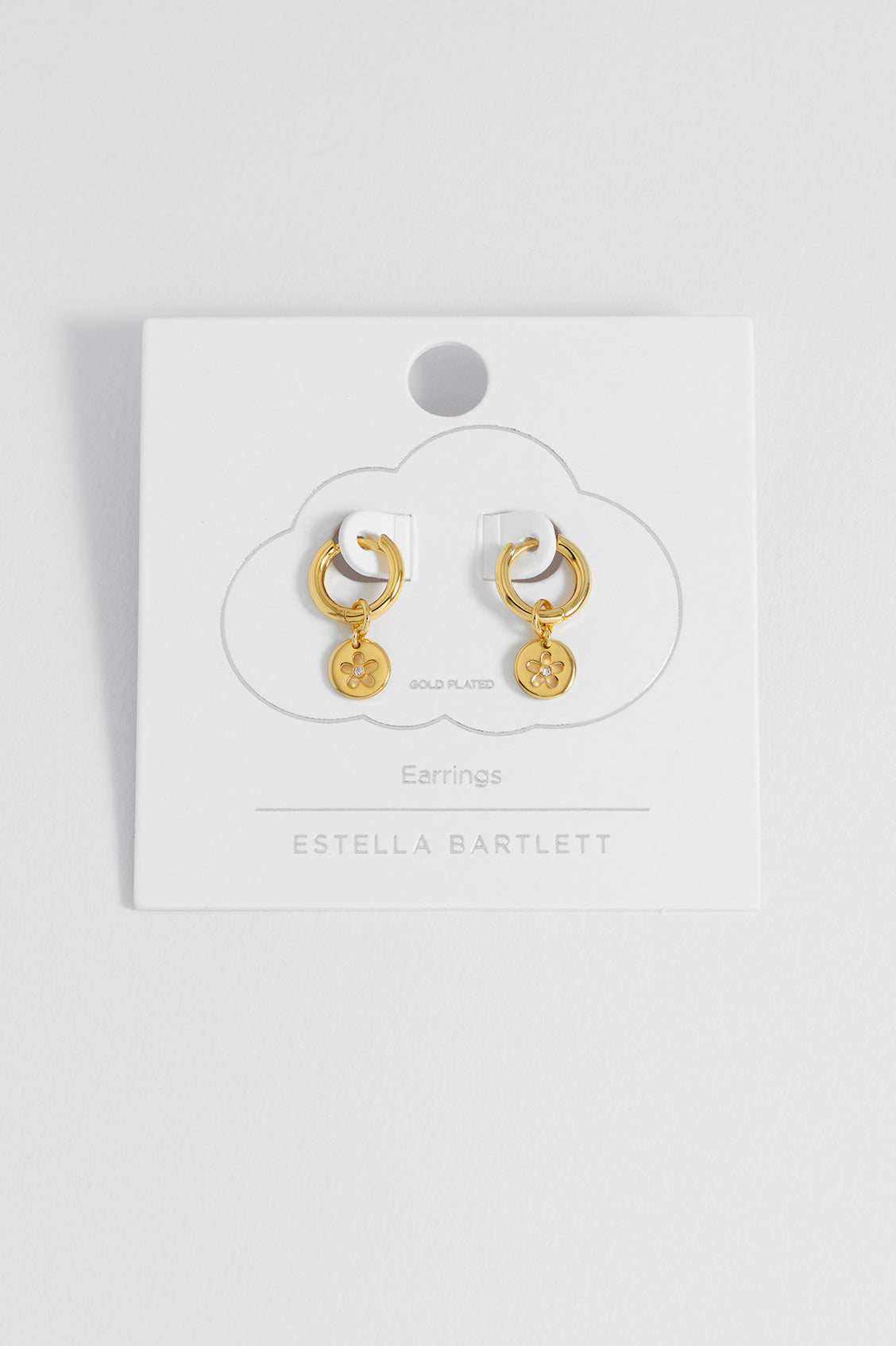 Estella Bartlett Flower Coin Hoops